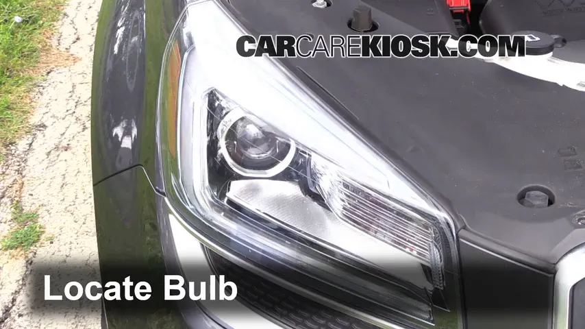 2013 GMC Acadia SLT 3.6L V6 Lights Highbeam (replace bulb)